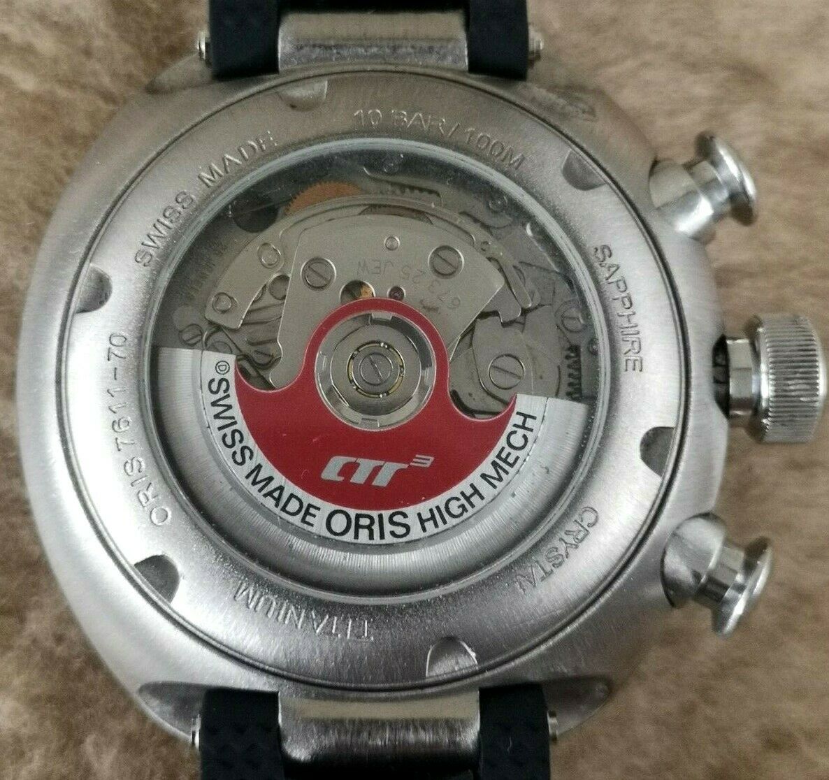 ORIS TT3 RUF CTR3 7611 70 TITANIUM CHRONOGRAPH Automatic 45mm MENS