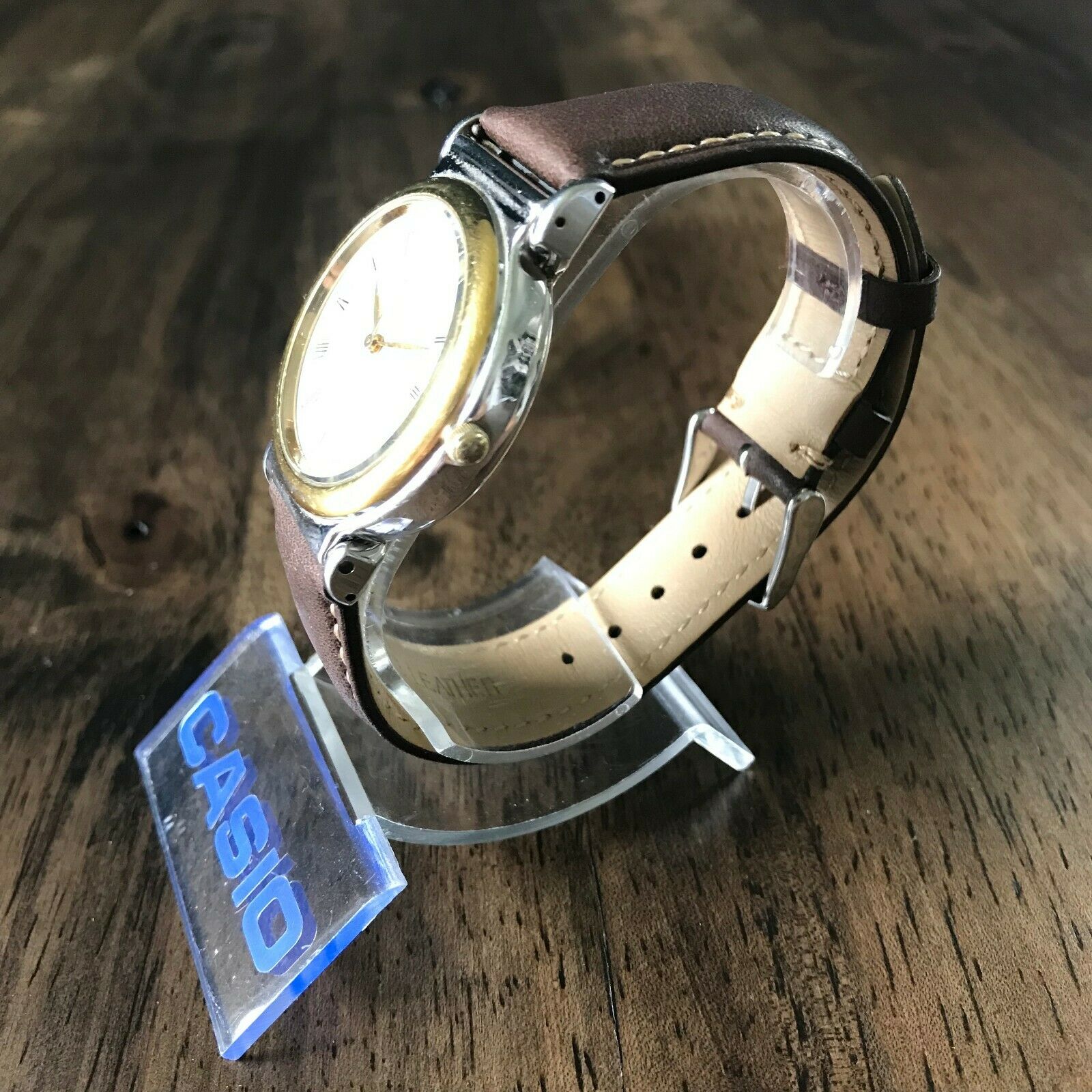 Vintage 1992 Casio IA-1000 Data Bank Flip Top Ana-Digi Watch Japan 