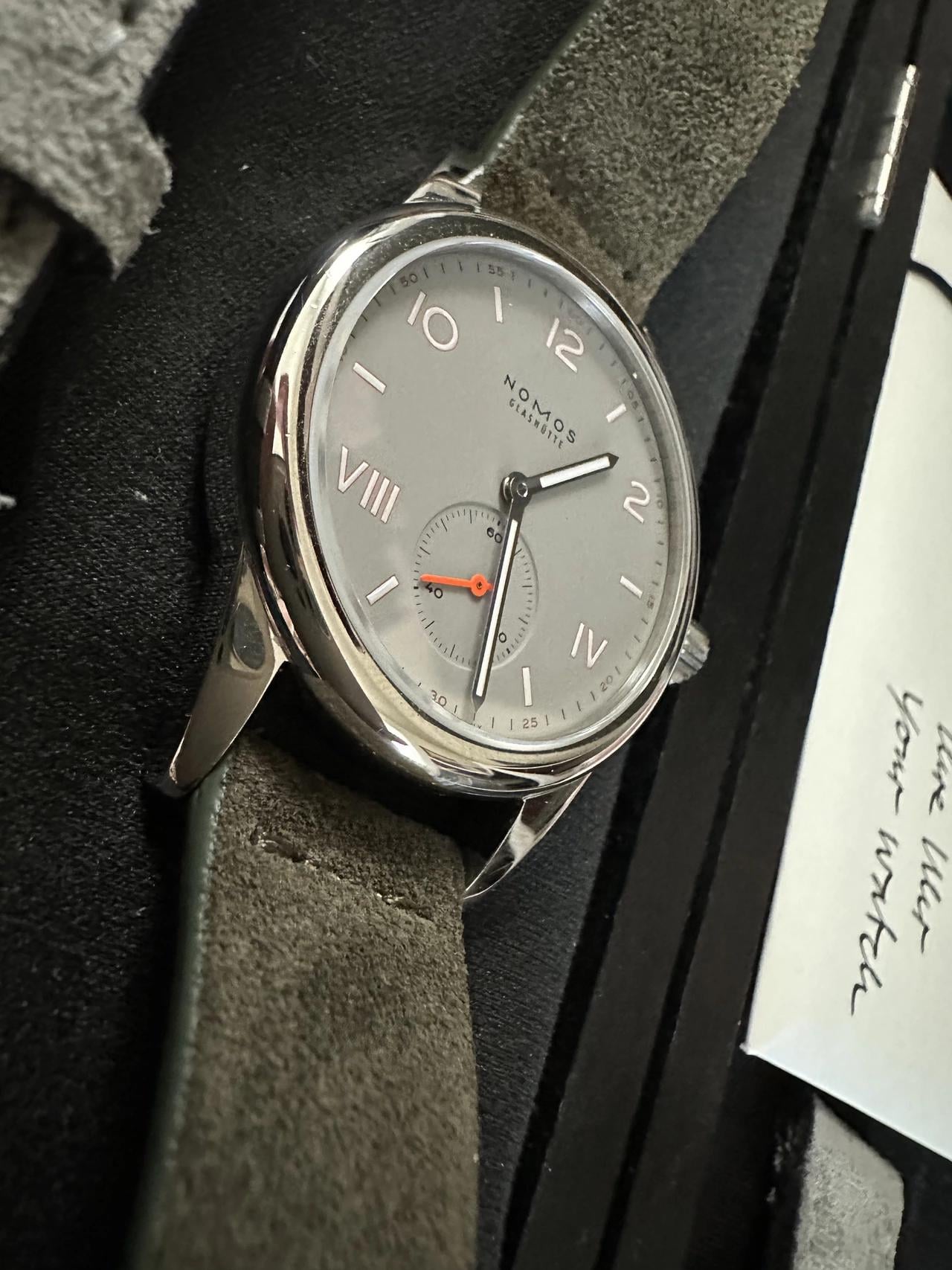 WTS WTT Nomos Glash tte 712 Club Campus 36 Absolute Gray w 3