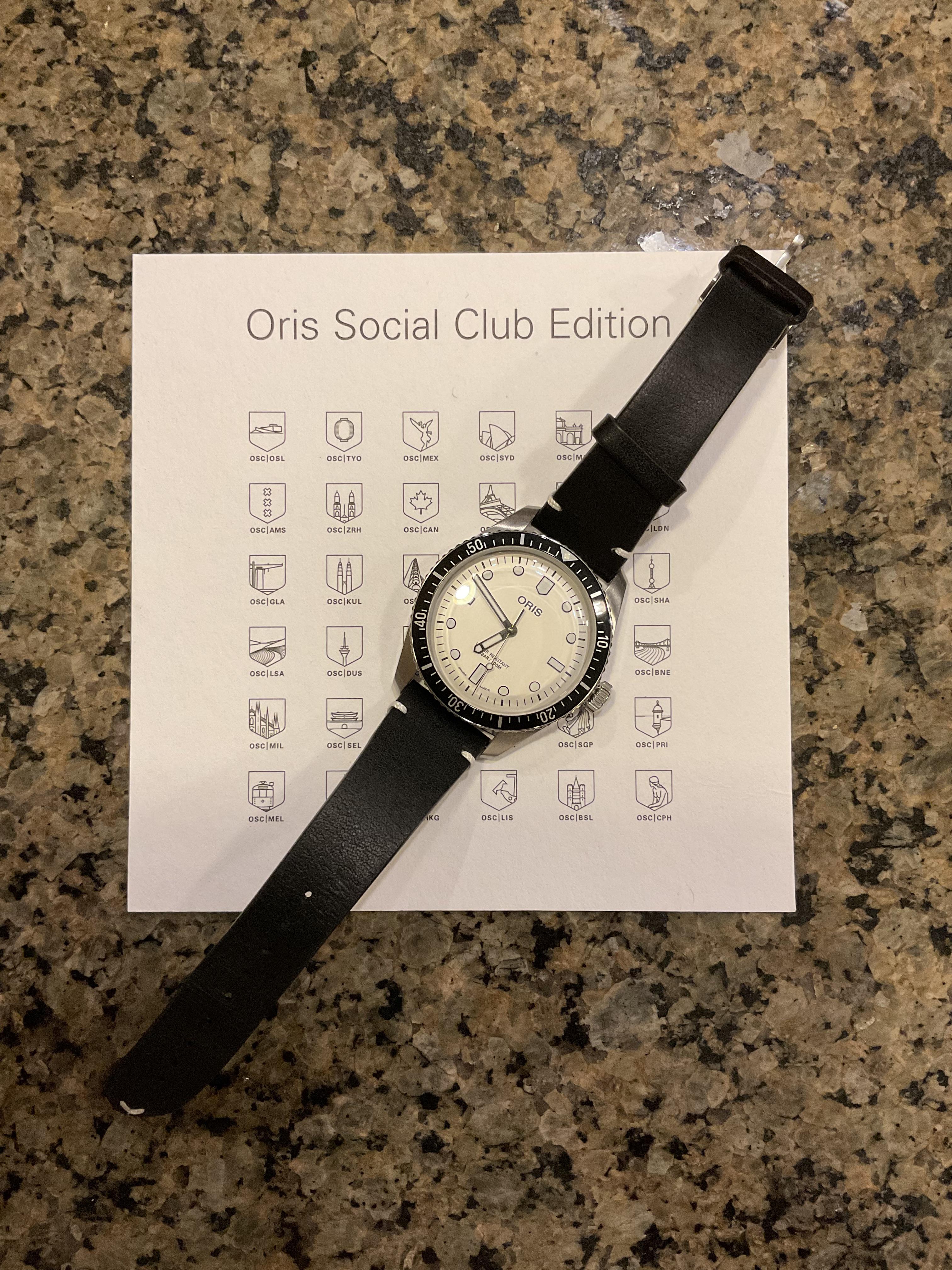 WTS Reduced Oris Divers 64 Social Club USA 40mm MINT