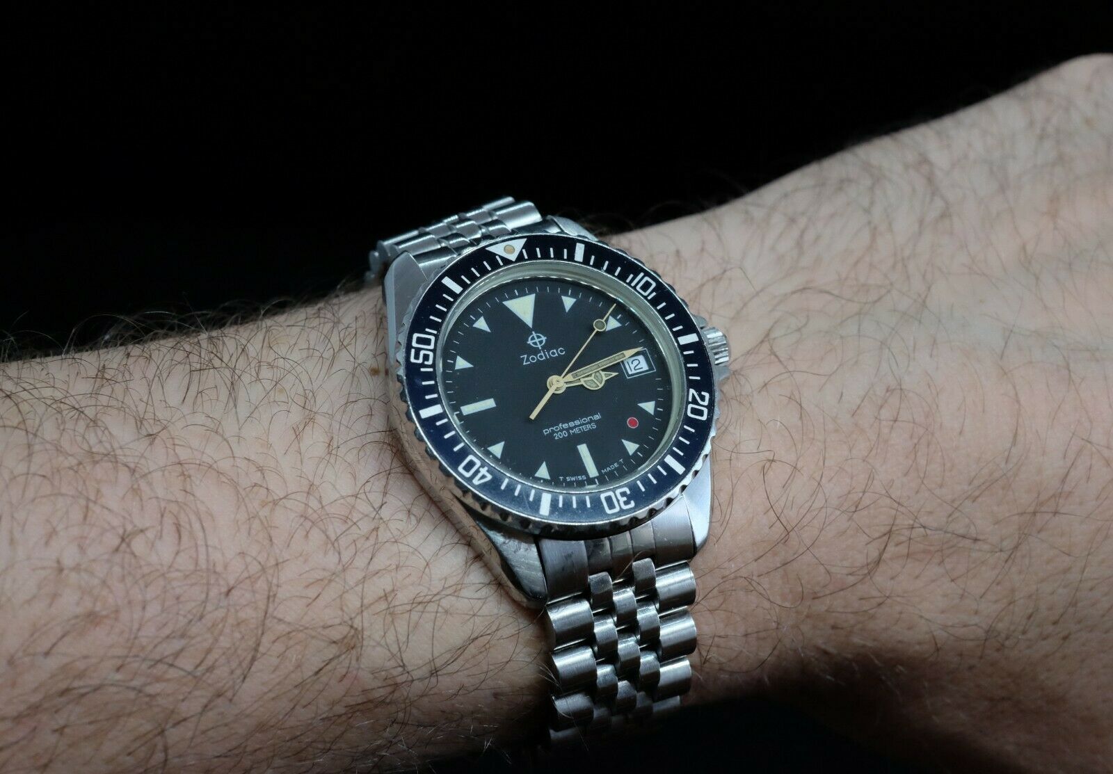 AM LIFE No.12 1983年 12月 1990s SS ZODIAC Seawolf Red Dot 113.21.03 200M Pro Diver Watch