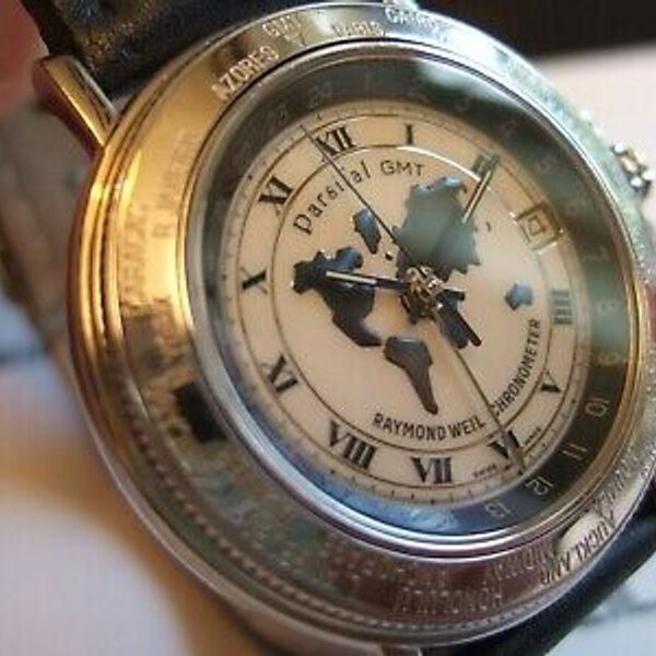 RARE Raymond Weil Parsifal 2992 GMT Automatic Chronometer COSC 