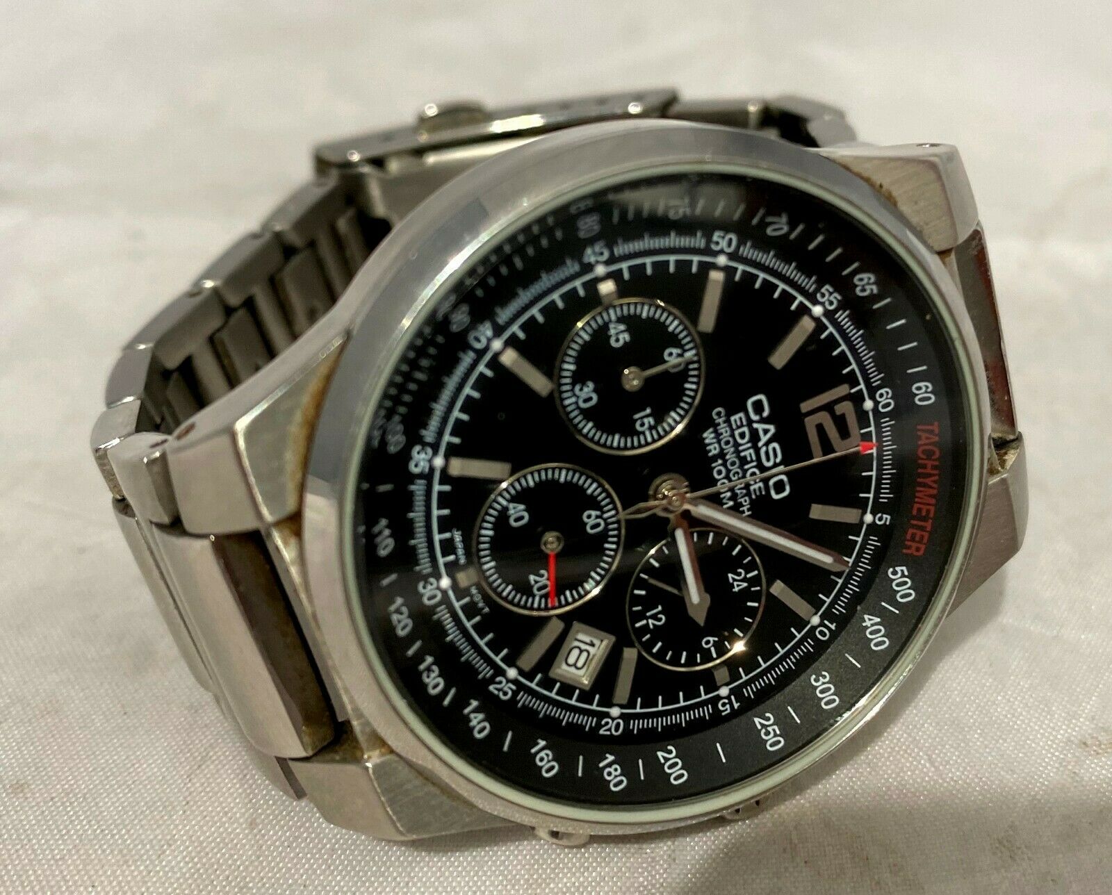 Casio Edifice EF 500 Chronograph Watch Model 2711 WatchCharts Marketplace