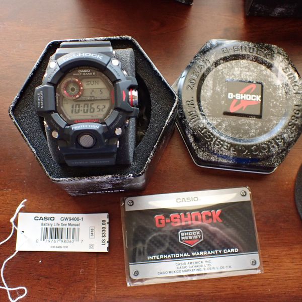 [175 USD] FS Gshock GW9400 Rangeman MultiBand 6 Atomic Timekeeping Digital Dial Men's Watch