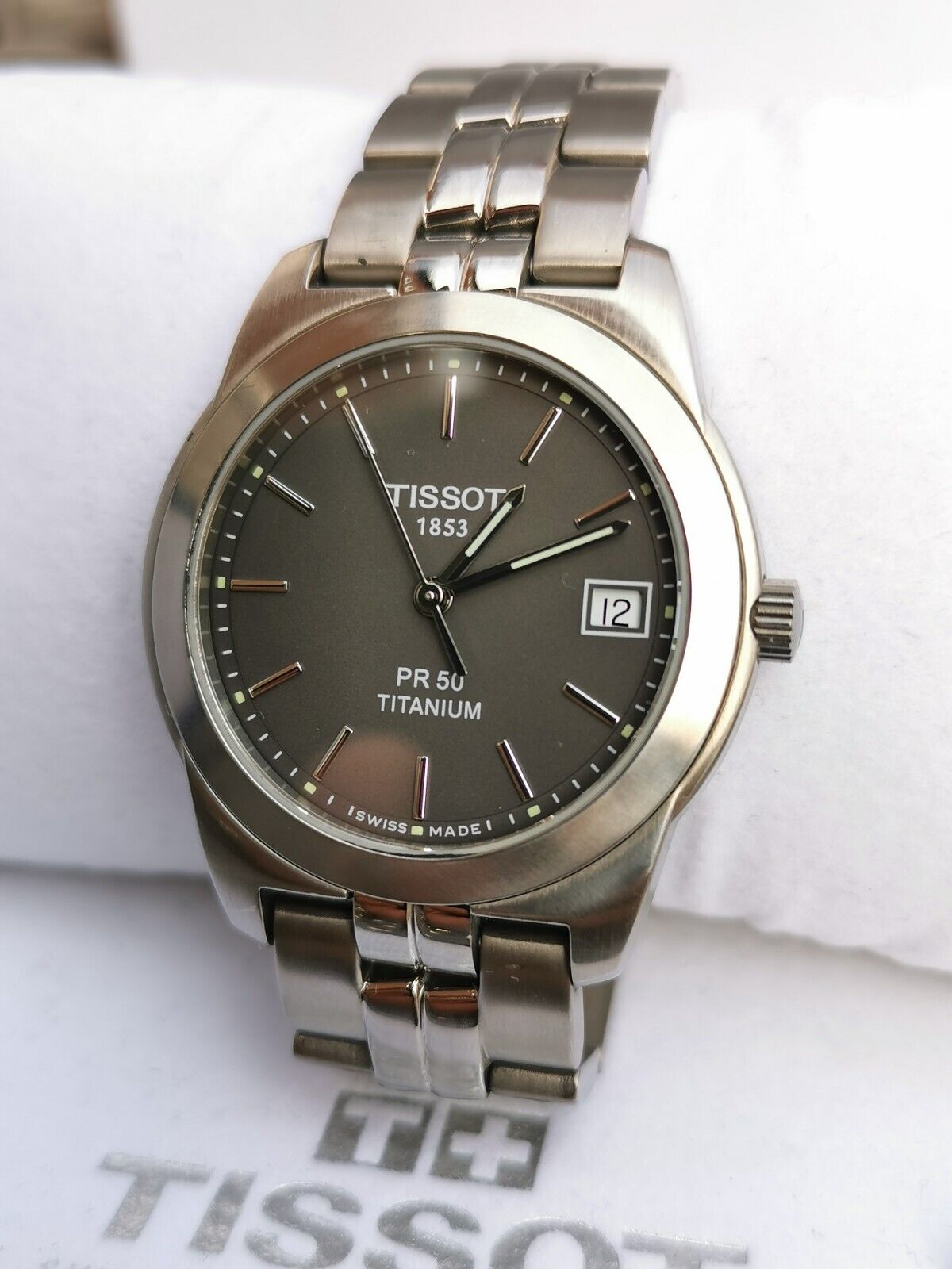 Grey face Tissot PR 50 TITANIUM Swiss men s watch Full box