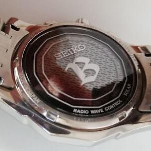 SEIKO WORLD TIME SAGZ009 RADIO-WAVE SOLAR BRIGHTZ TITANIUM