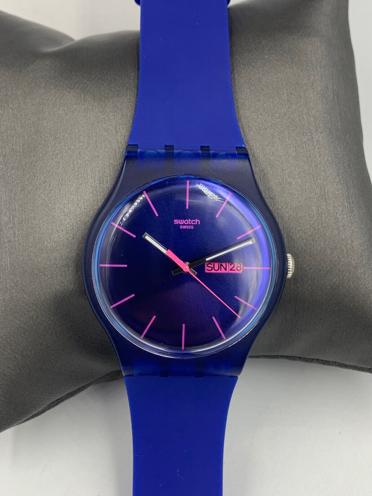 Swatch まとめ売り 8点 ジャンク Swatch Watch Rebel Royal Blue Day Date Good Condition 41mm