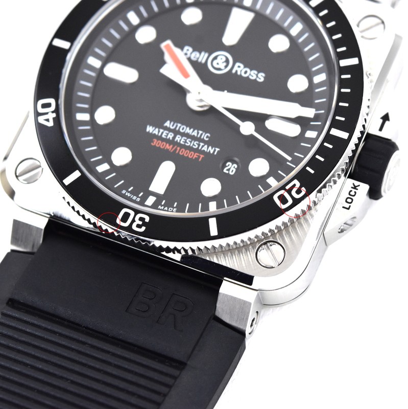 Bell Ross BR03 92 Diver Genuine BR392 D BL ST SRB Black Dial