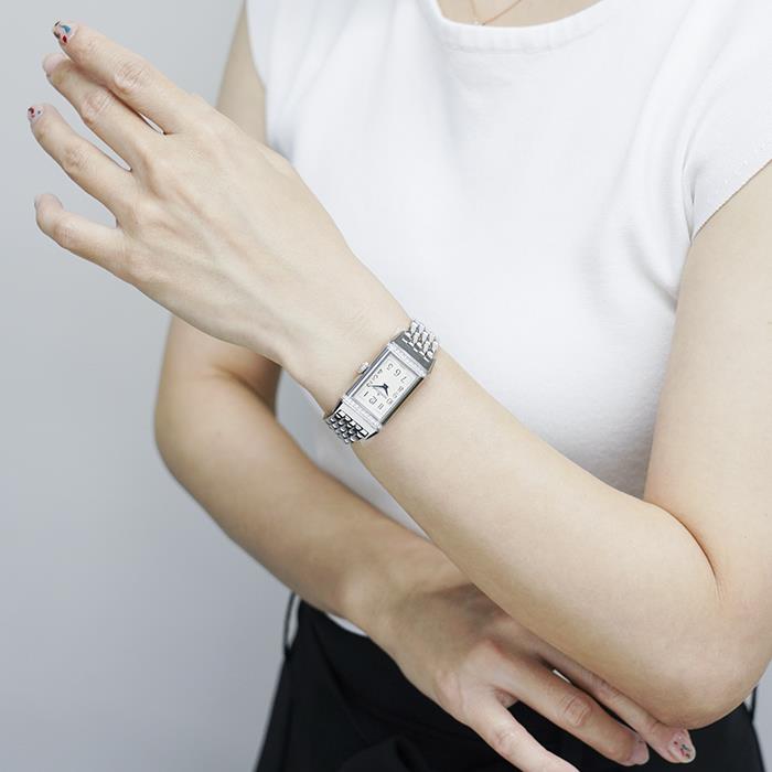 Jaeger-LeCoultre Reverso One Silver Bezel Diamond Q3288120 JAEGER