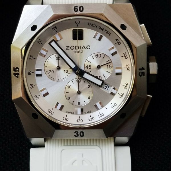 Uncommon Zodiac Z01803 Explorer Stealth Chronograph Swiss Quartz