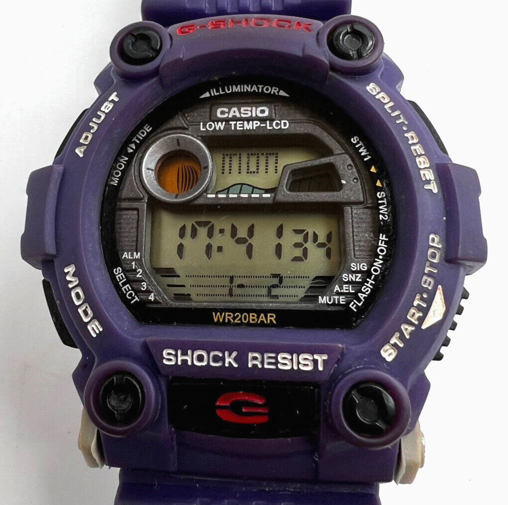 RARE PURPLE CASIO G-SHOCK G-7900 RESCUE DIGITAL QUARTZ RESIN MEN'S