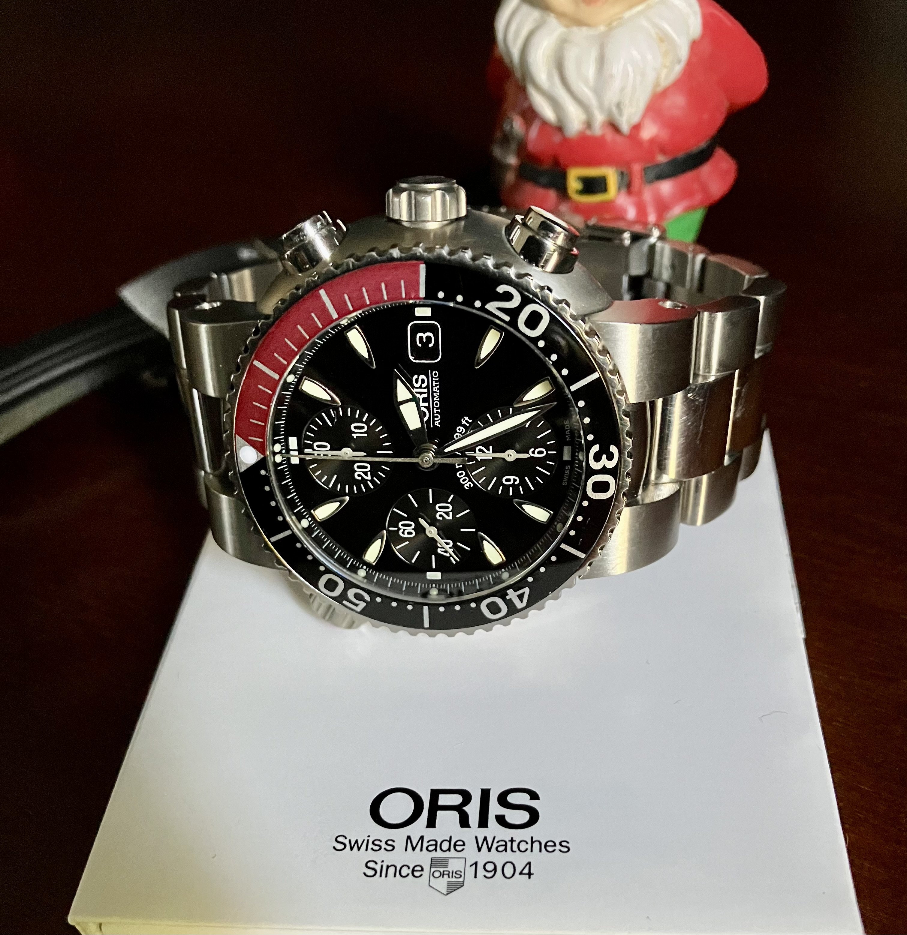 ORIS Pro Diver Titanium Chronograph 51m 1000m Diver Watch Ref 774