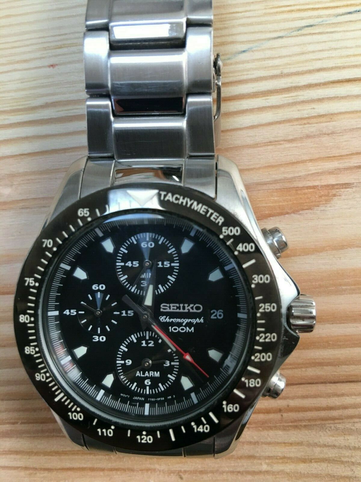 SEIKO chronograph 7T62-OERO TACHYMETER Men