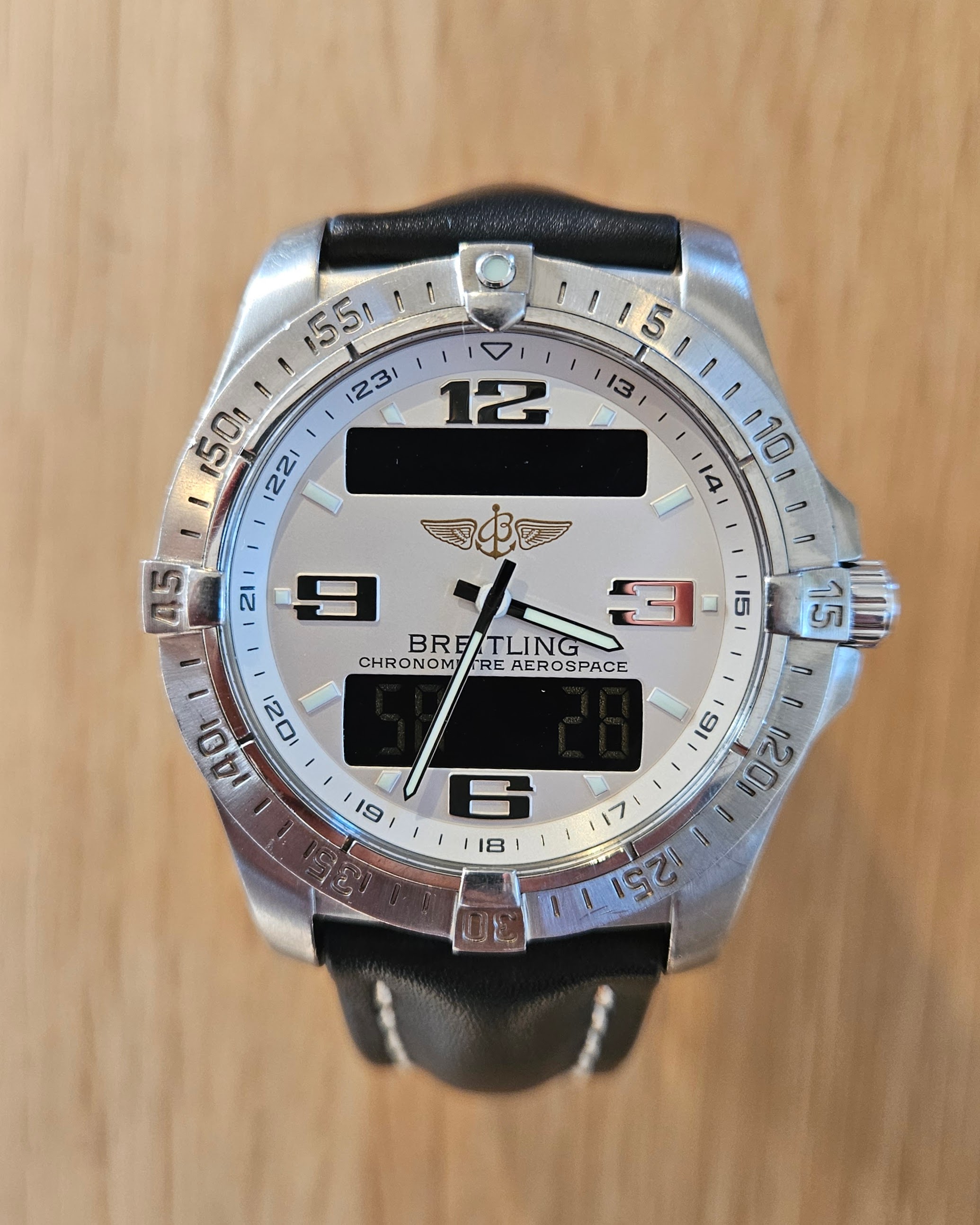 breitling aerospace white dial