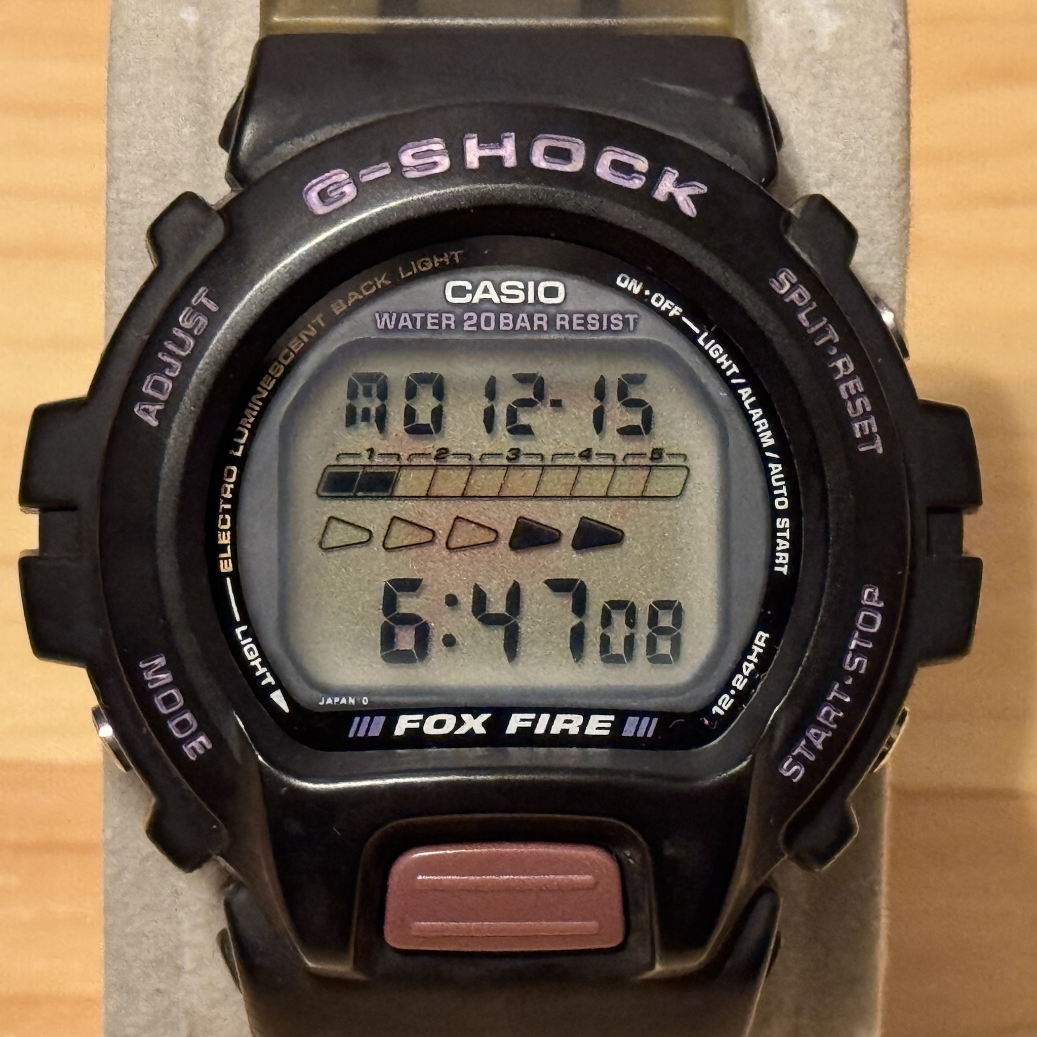 CASIO G-SHOCK FOX FIRE DW-6620 黒紫 蠍 スコーピオン 電池切れの為動作