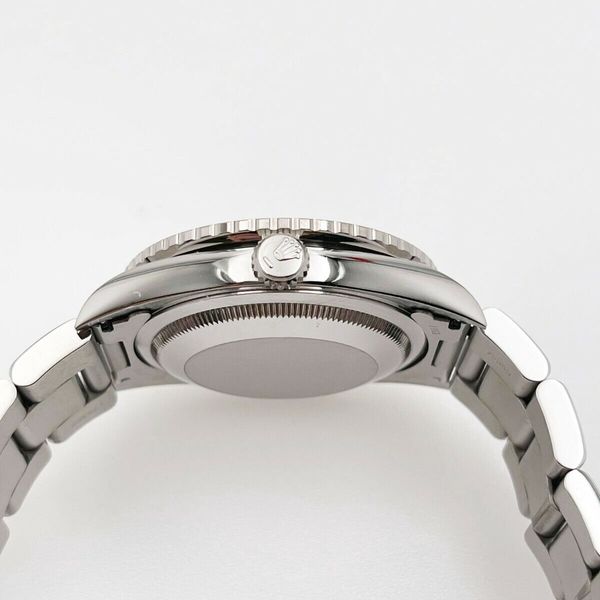 Rolex 16264 Datejust 36mm Thunderbird Turnograph White Roman Steel 18K ...