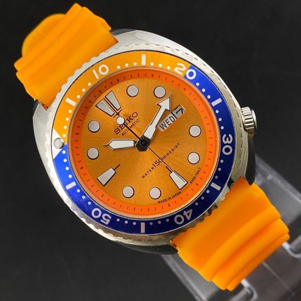 Vintage Seiko Diver Look Automatic Rotating Bezel 6309 Day Date Men s vintage-seiko-diver-look-automatic-rotating-bezel-6309-day-date-men-s