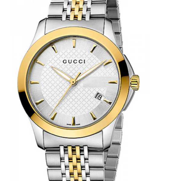 Two tone shop gucci watch