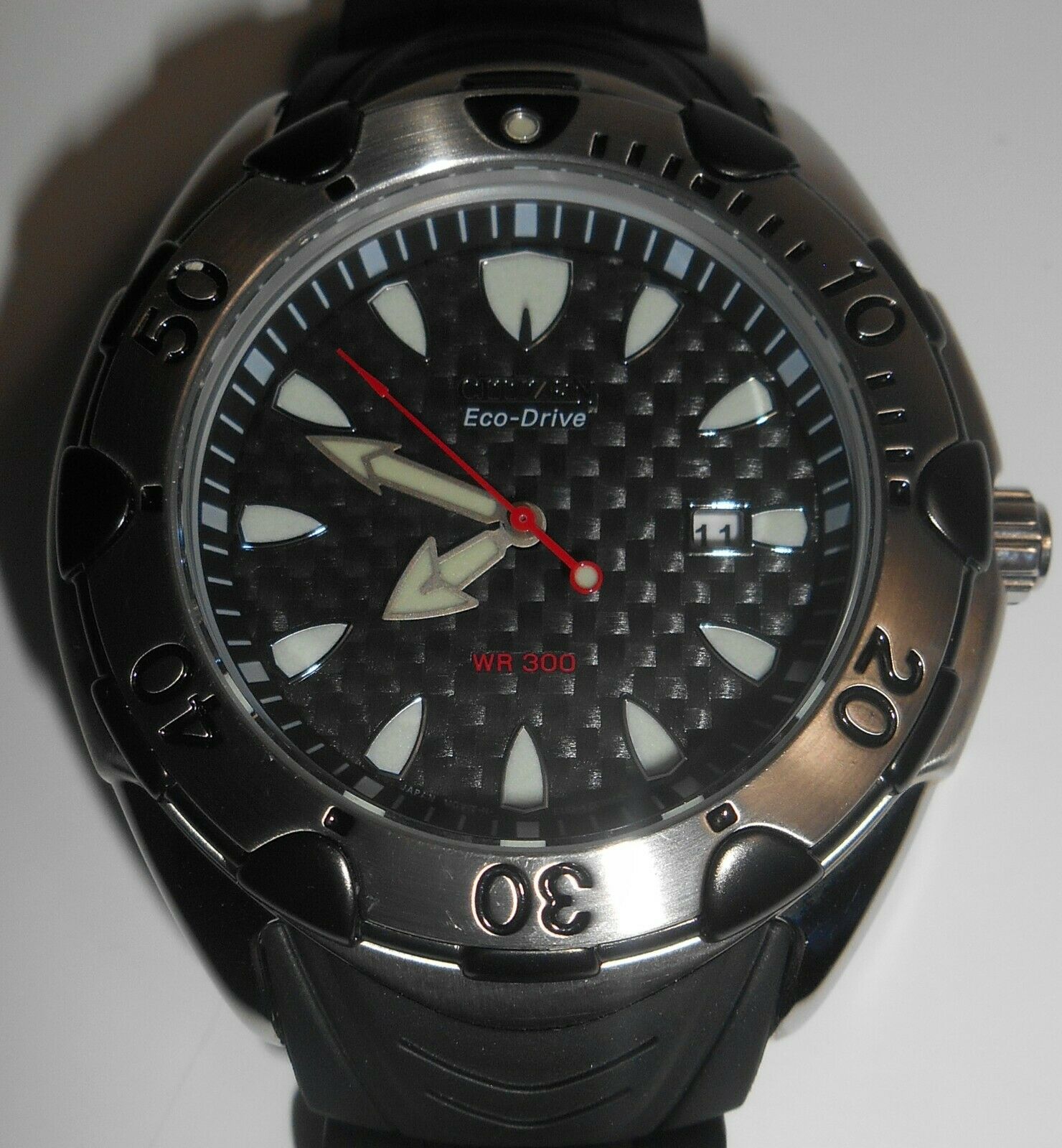 Citizen Eco Drive WR 300 Watch - E168 K006694 - BN0020 07E