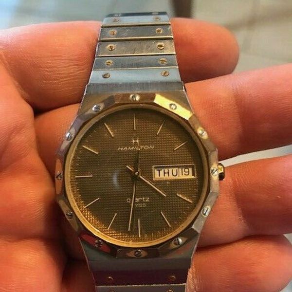 Hamilton Watch Model 9258 1970's Movement 764 Quartz Swiss For Parts Or ...