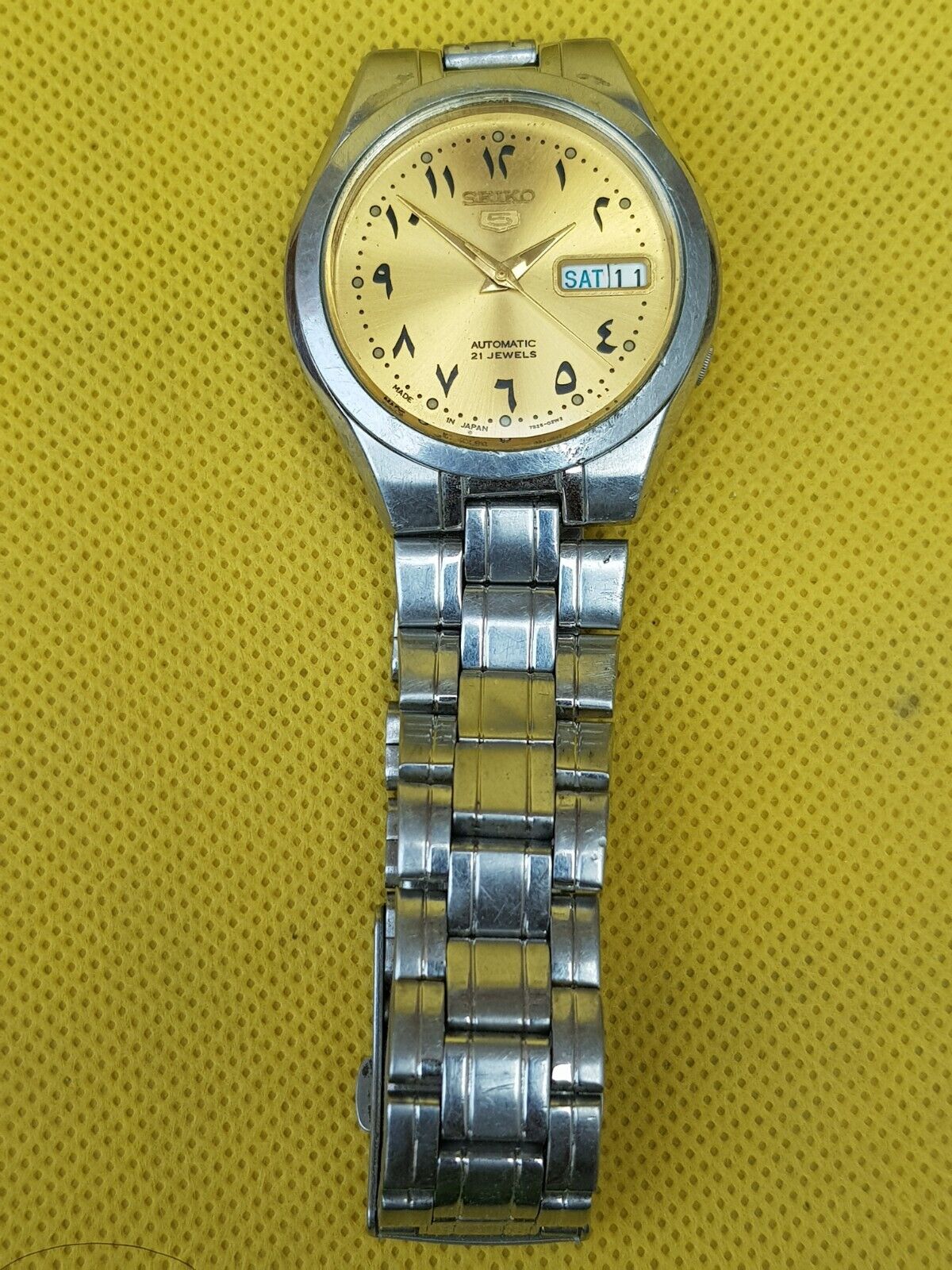 Seiko 5 automatic 21 Jewels Arabic Dial 7S26-02A0 wristwatch
