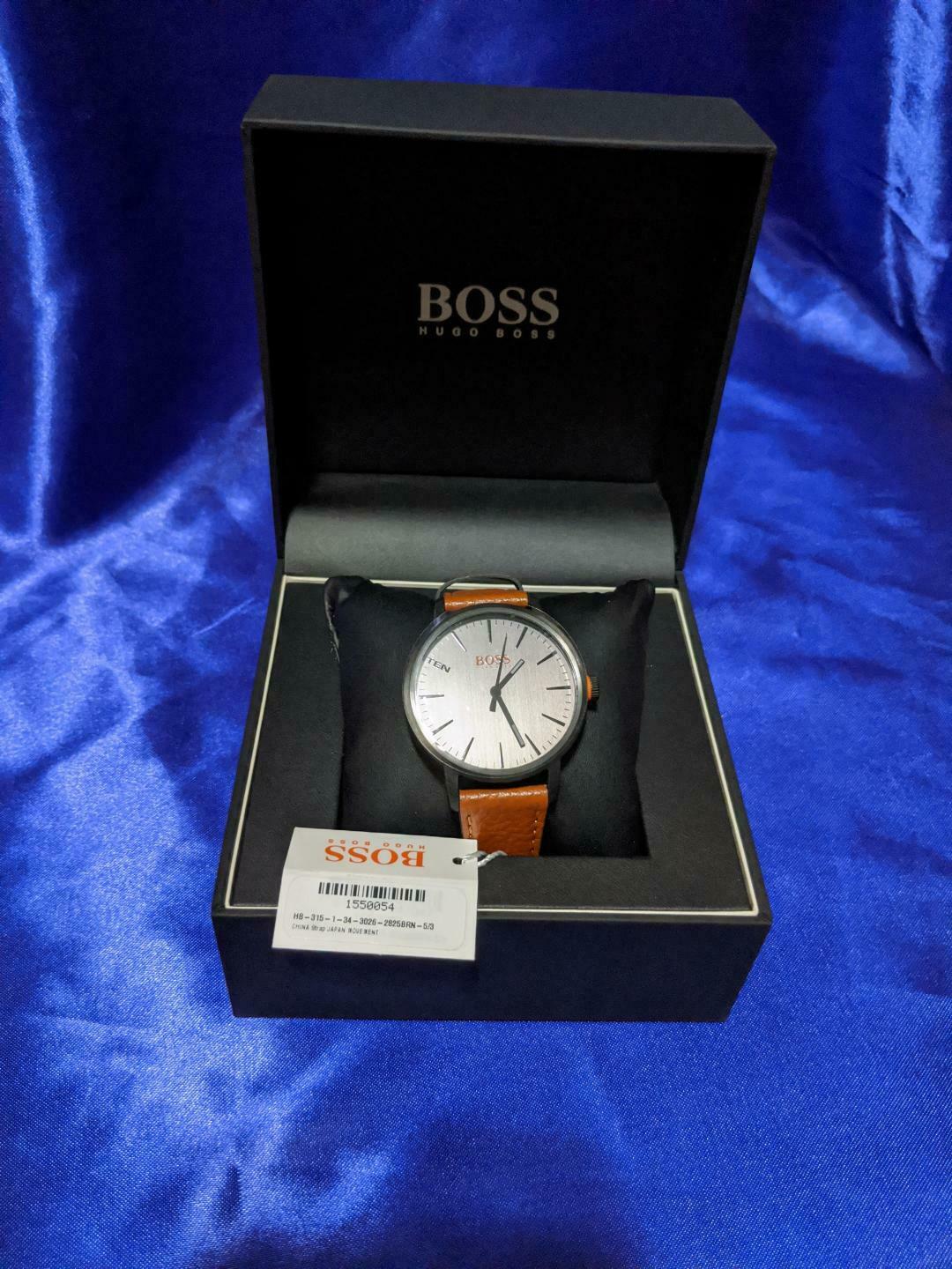 New Hugo Boss 1550054 Mens Orange The Copenhagen Stainless Steel Quartz Watch WatchCharts Marketplace