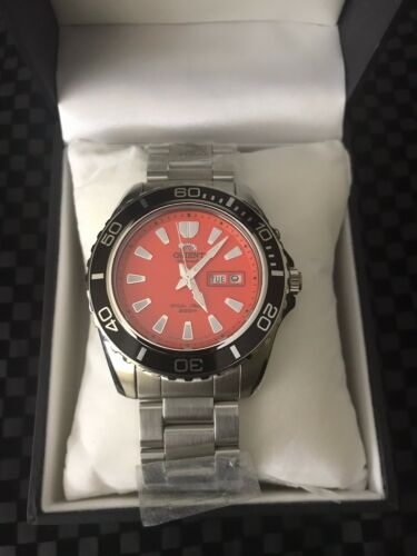 Orient Orange Mako XL Automatic Diver 200 Meters Steel Watch