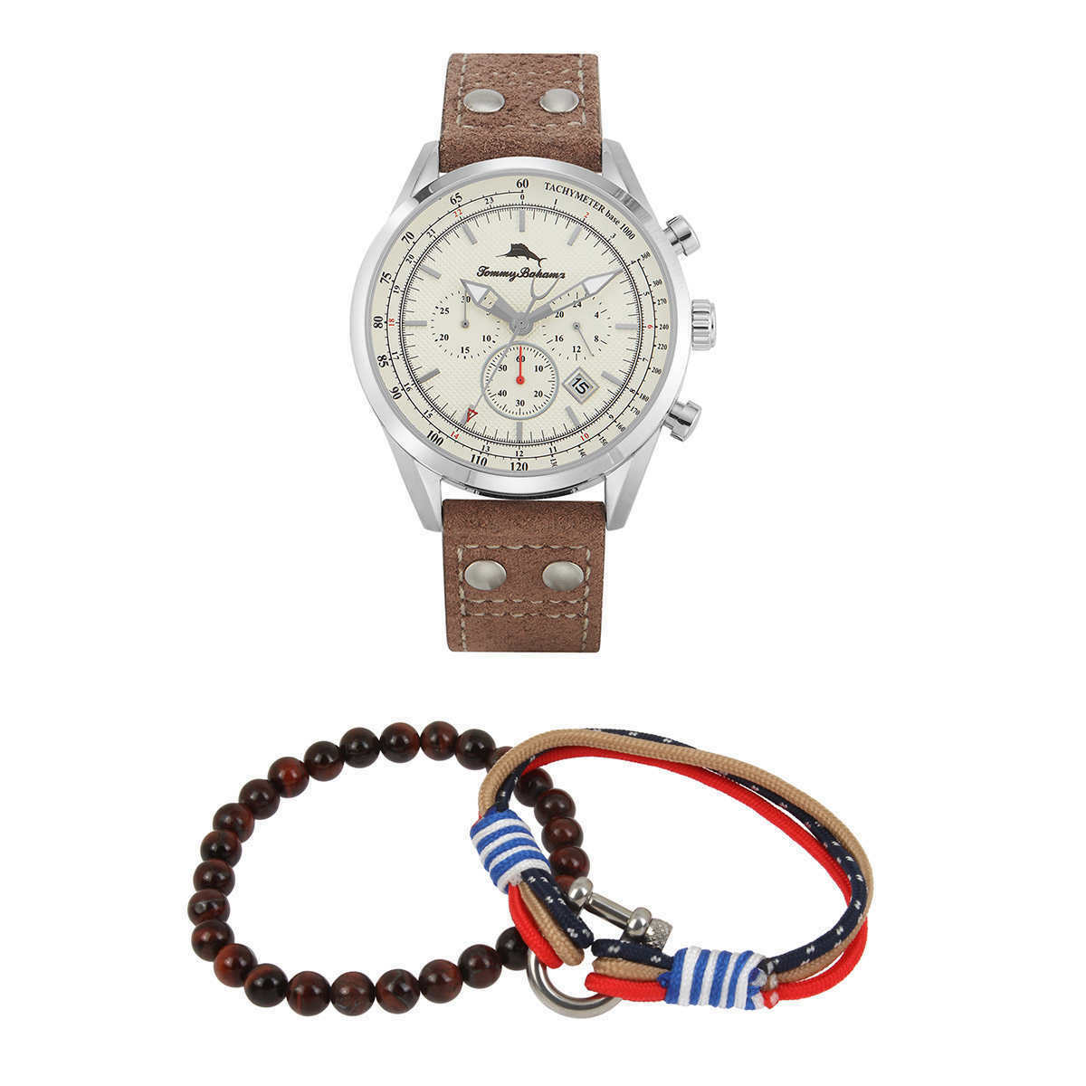 Tommy Bahama Men s 313525SLV040 Shore Road Chronograph Watch and