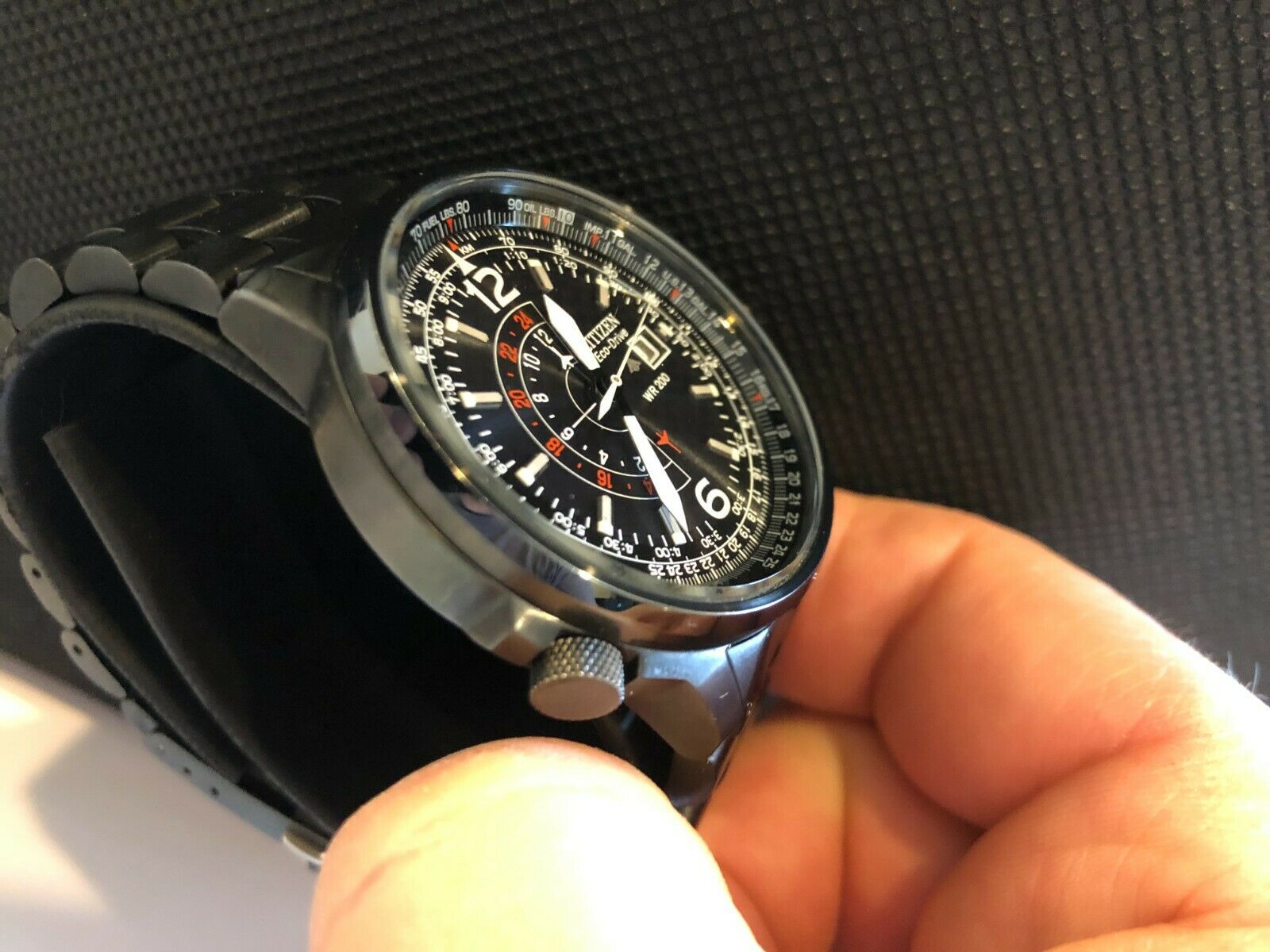 Citizen Promaster NIghthawk Eco-Drive WR200 Black Model B877