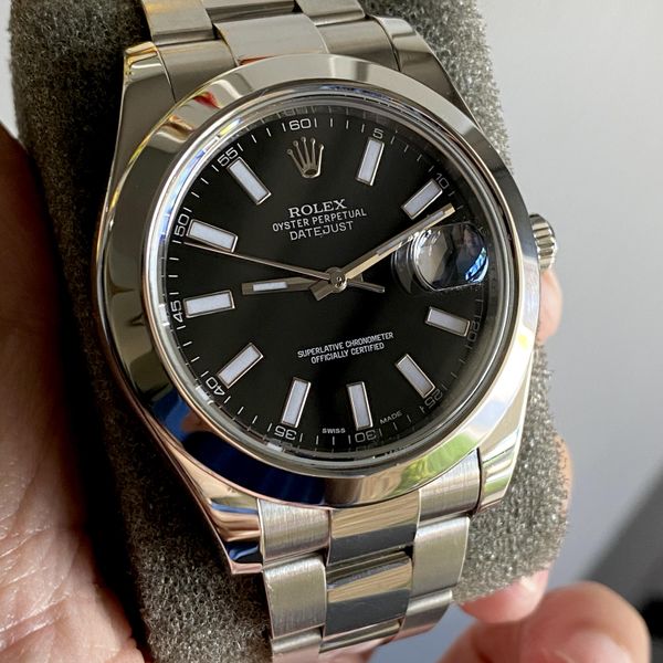 [WTS] Rolex Datejust. 116300. Sharp Black dial. 41mm.. | WatchCharts ...