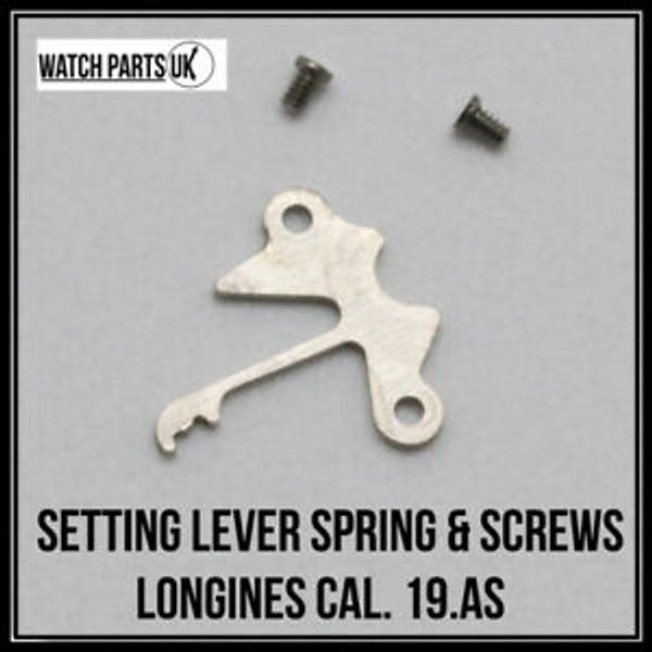 [Free Shipping] Watch? Longines setting lever spring amp; screws, genuine part 445 for cal 19as