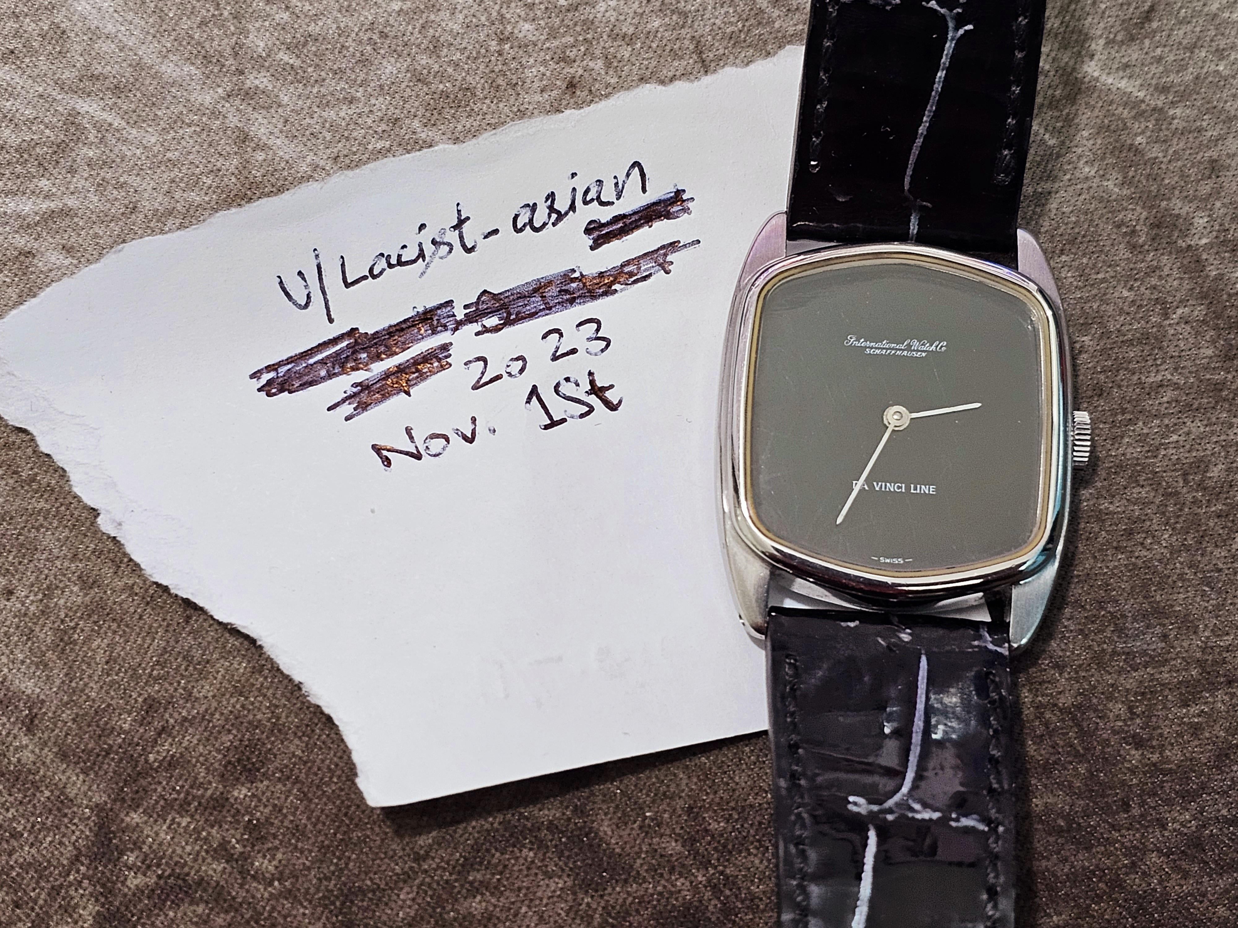 WTS] Gents IWC Da Vinci Line 2576. Spiderweb Enamel black dial