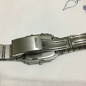 RARE SEIKO 1983 H557-525A SILVER WAVE DIGITAL-ANALOG ALARM