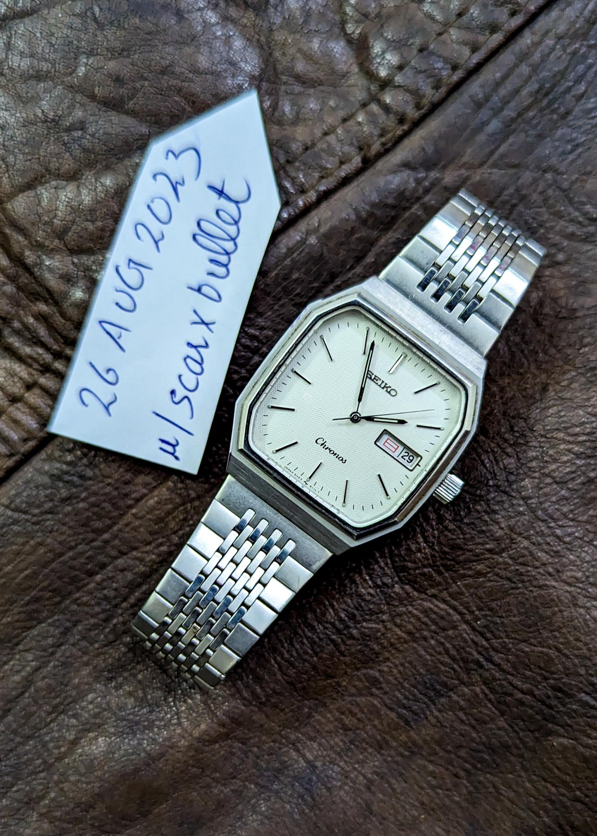 WTS] VINTAGE SEIKO CHRONOS ????– JDM Seiko 5H23 5100 – TEXTURED 