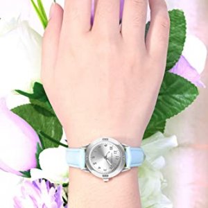 女性用 腕時計 Tuotisi R Girlw New Girls Watches Ladies Watch For Gift Students Watches For Girls Simple Japanese Movement Casual Leather Band Watches For Kid Ladies Fashion Women Watches Purple Watchcharts