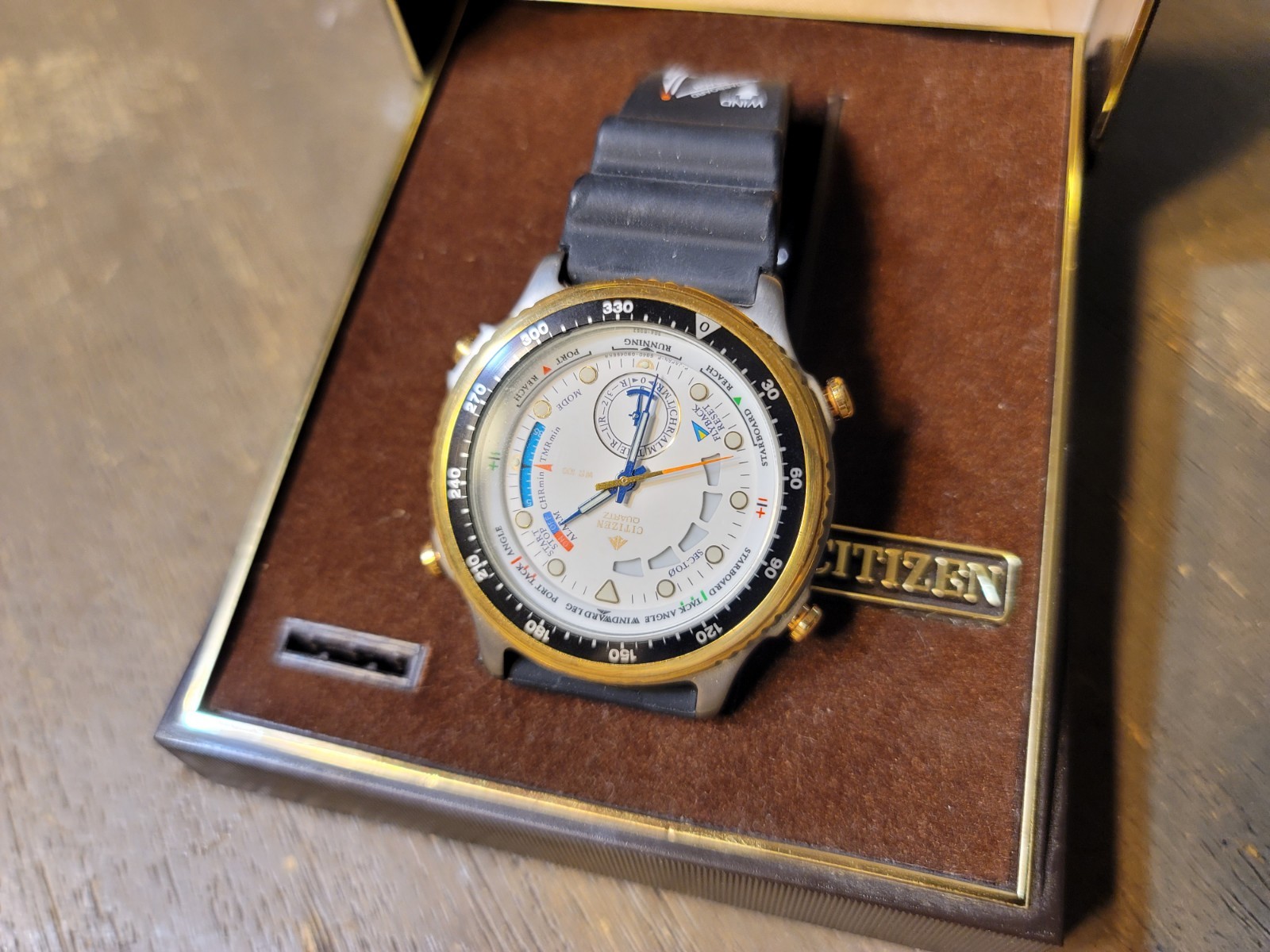 Rare Vintage Citizen Pro Master Yacht Timer Watch 6840-G80116K