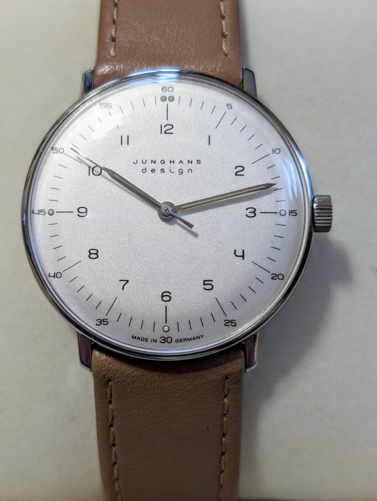 JUNGHANS Max Bill 027 3701.00 Silver Dial Hand Winding Watch