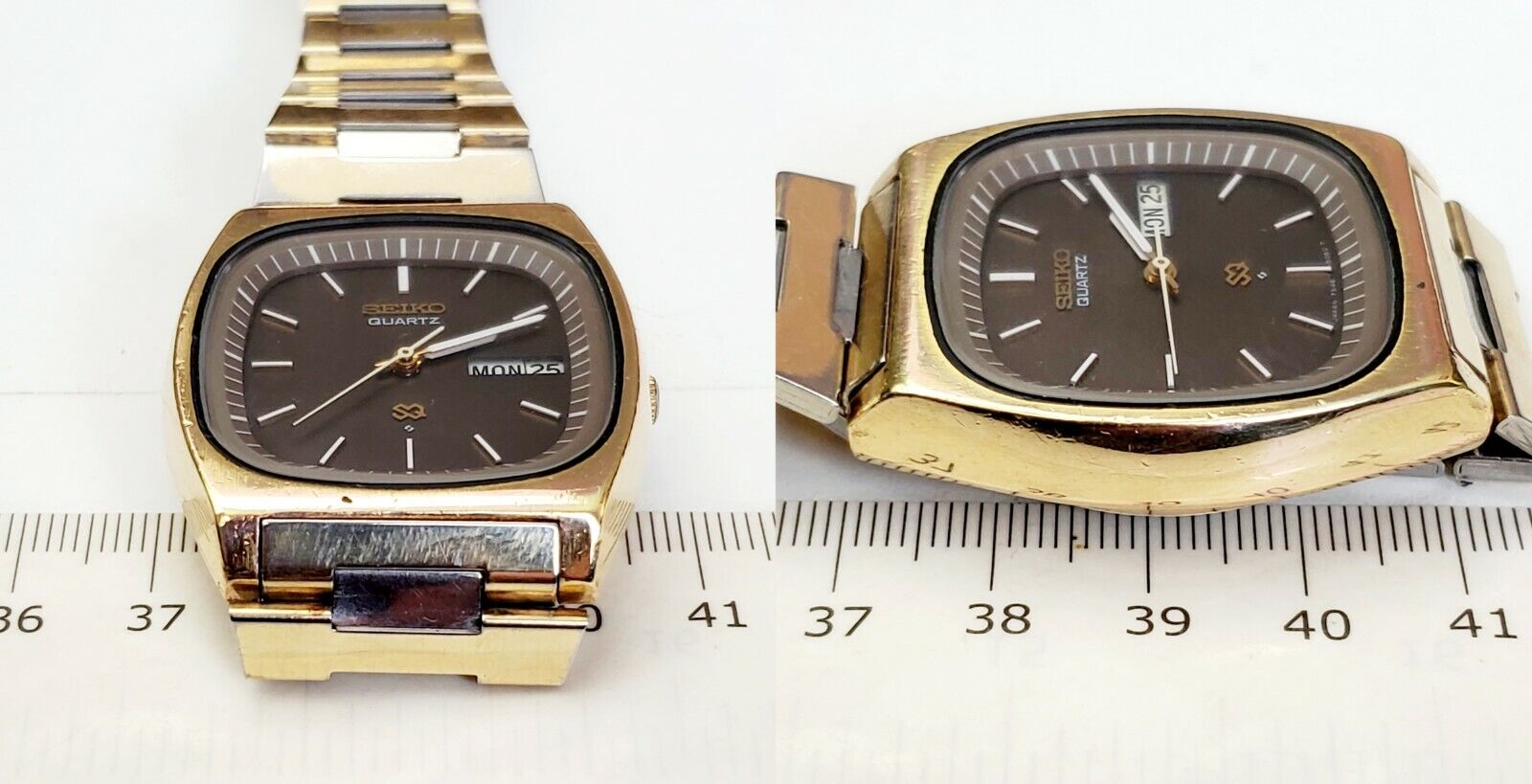 RARE,UNIQUE Men's Vintage 1979 Watch SEIKO 7546-5069. Brown Dial