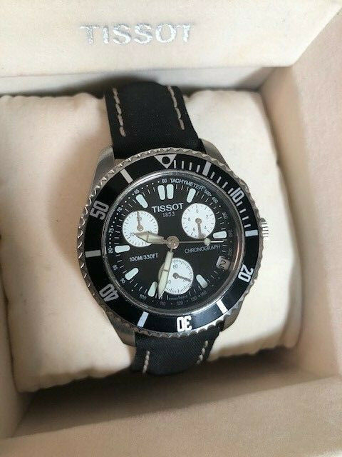 Tissot Reverse Panda Sport Chronograph Diver s wristwatch