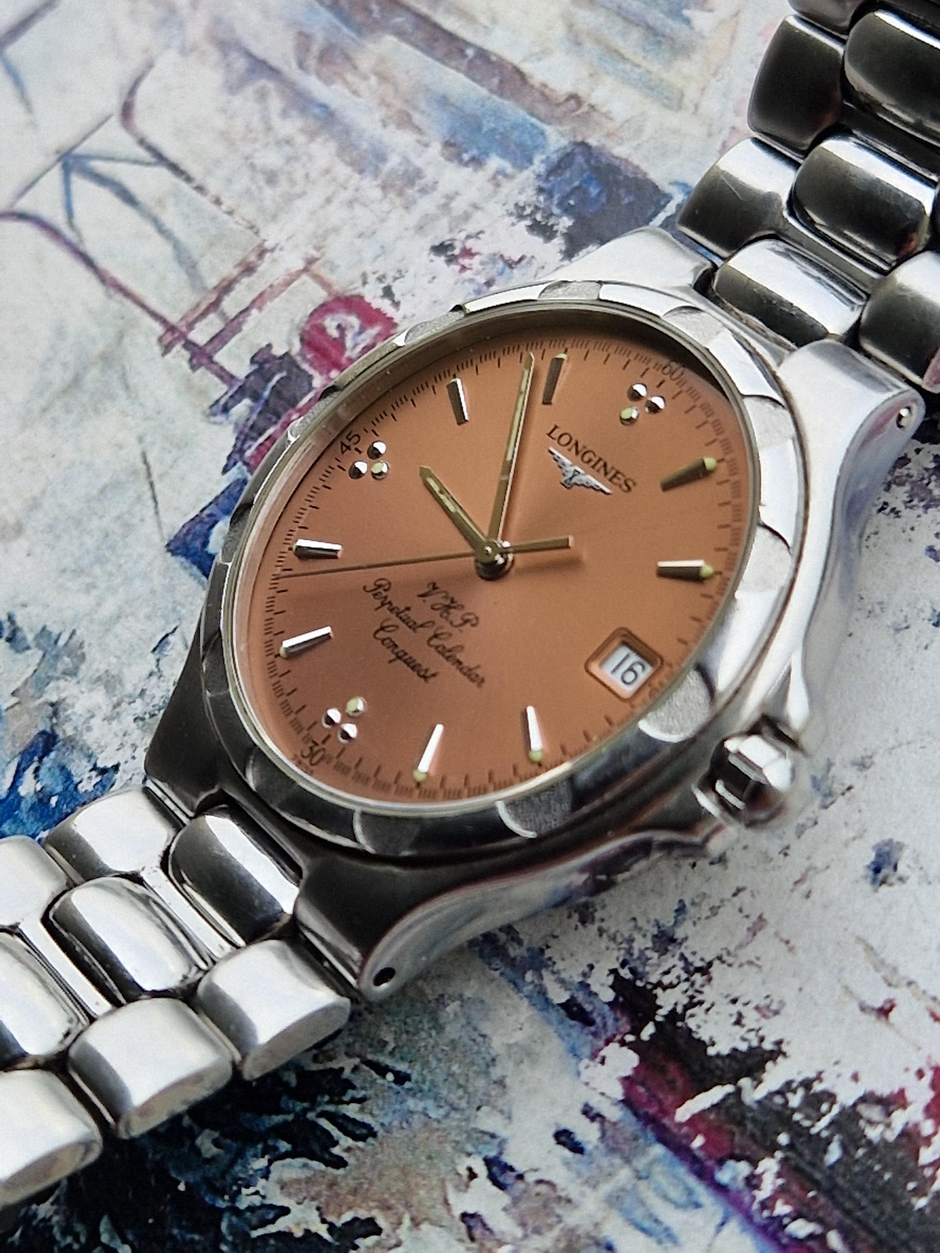 WTS] Longines Conquest VHP Perpetual Calendar - rare salmon dial