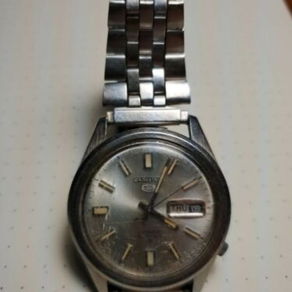 Vtg 1970’s Seiko 5 Automatic 21 Jewel Mens Watch 6119-8080 AS IS ...