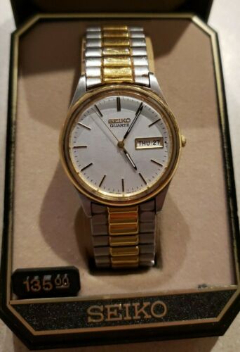 Vintage Seiko 7N43-8A39 Mens Quartz Watch Day/Date With Box | WatchCharts