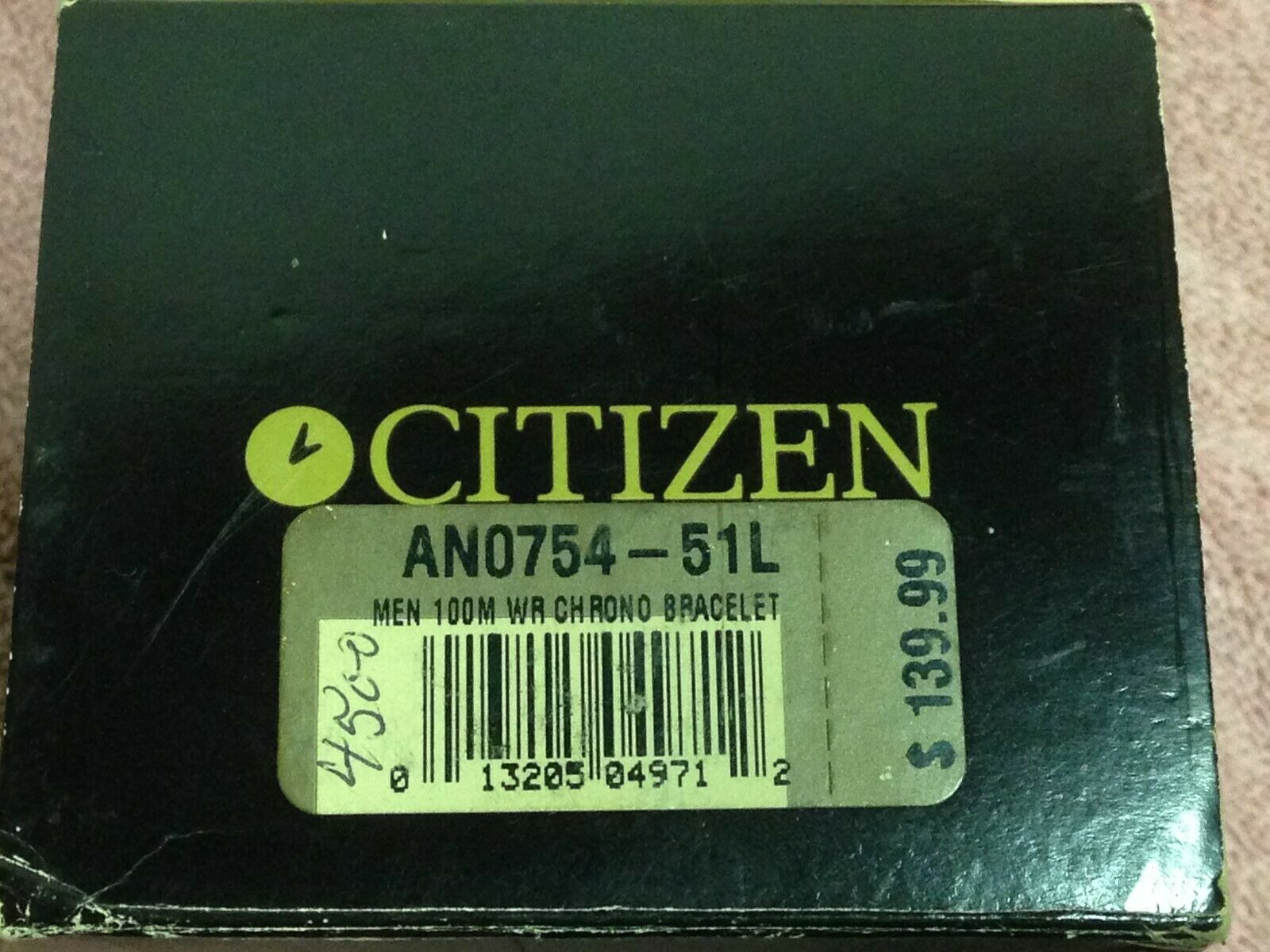 Citizen Chronograph WR 100 ~ Stainless Steel Men's Watch ~ 0510-H22960 K |  WatchCharts Marketplace