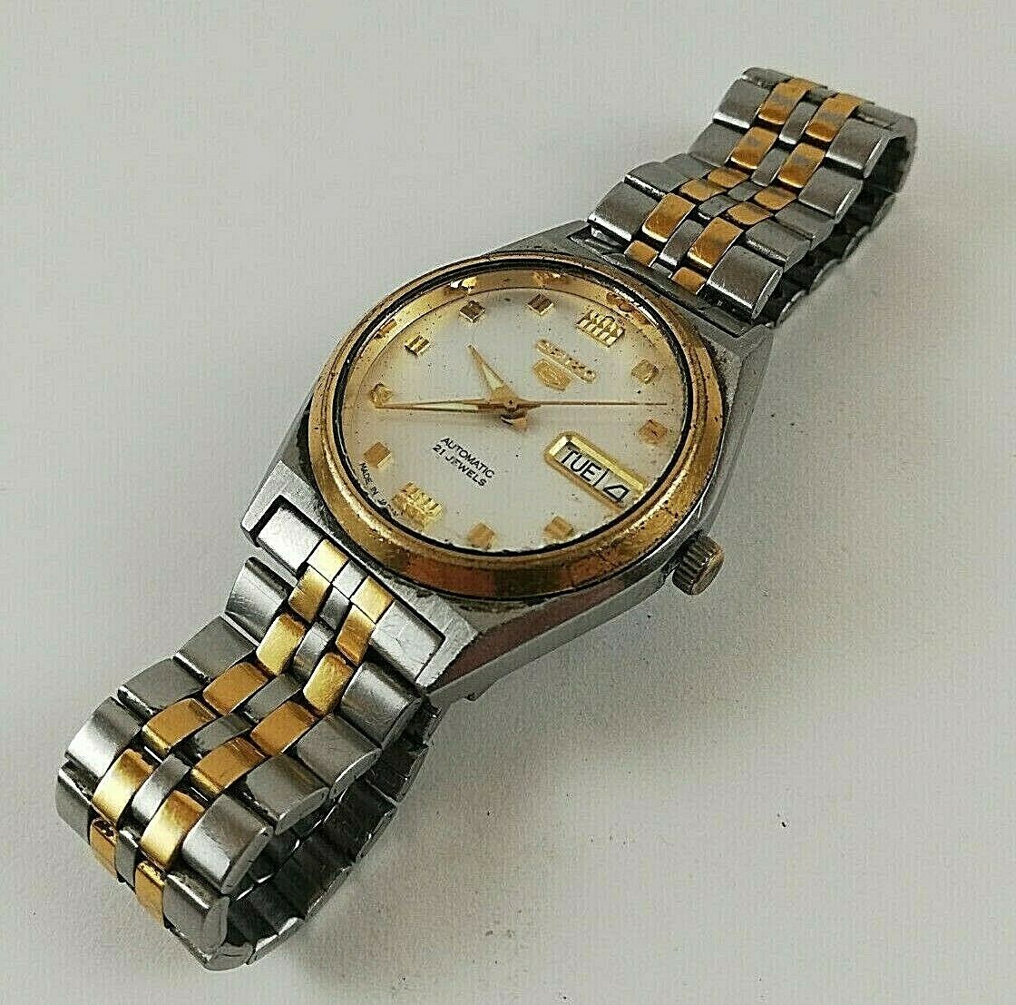 SEIKO 5 Automatic 21 Jewels 7S26-0070 Japan Day(Eng/Arabic