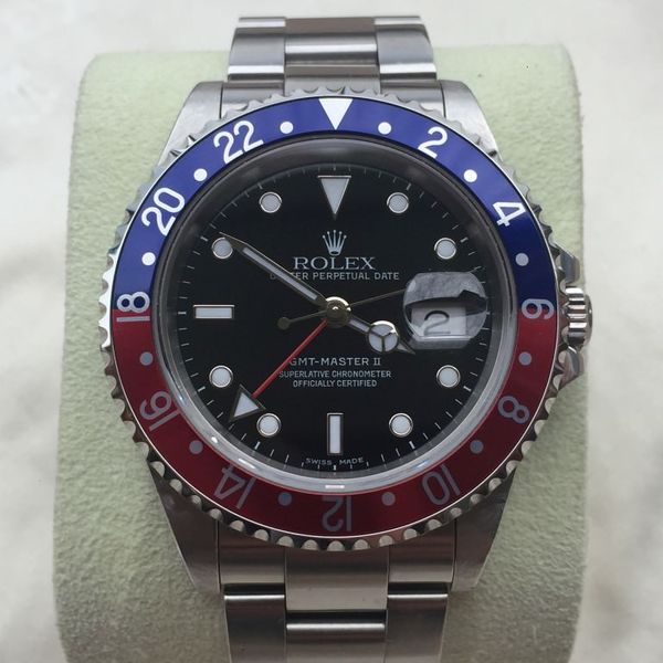 FS Rolex GMT Master II 16710 BLRO Pepsi K Serial Lug Holes SEL