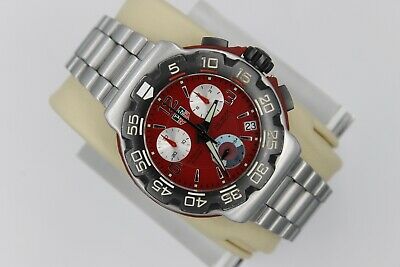 Tag Heuer CAC1112.BA0850 Formula 1 Red Chronograph Watch Mens Mint