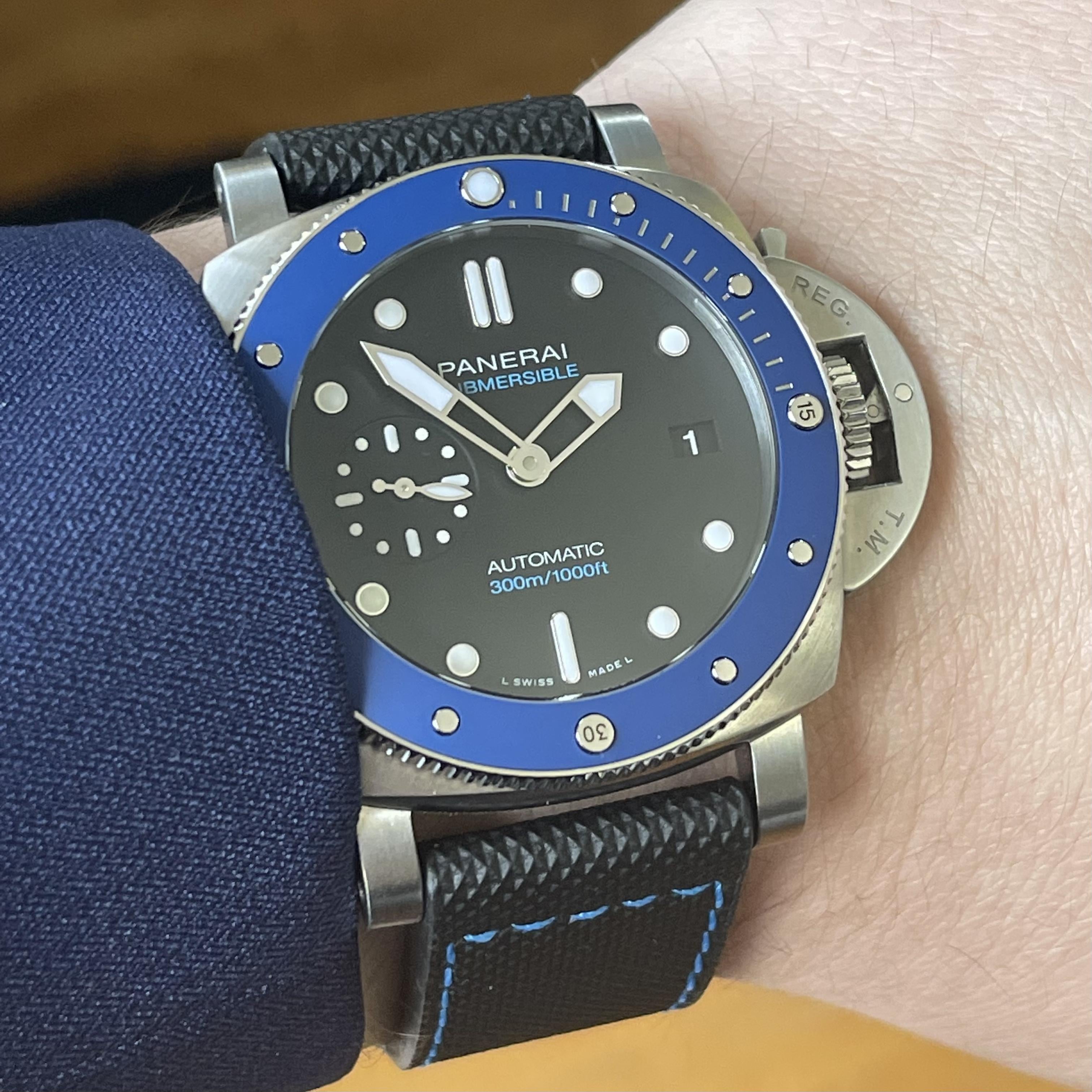 WTS Panerai 1209 Submersible Azzurro Mint Full Set 42mm PAM01209