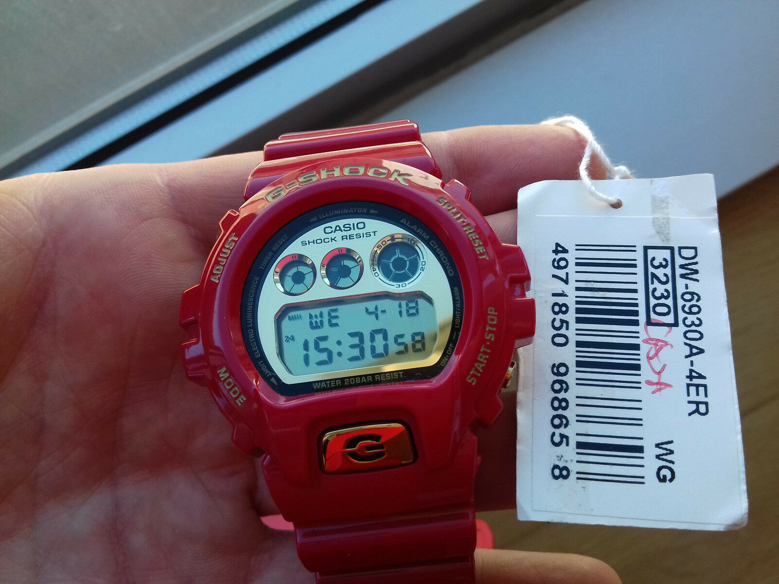 Casio G Shock DW-6930A-4ER 30th Anniversary Rising Rot Limited