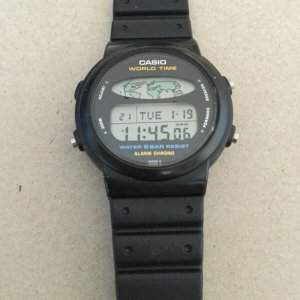 Casio World Time W-60U Module 893 Digital Vintage Men's Watch