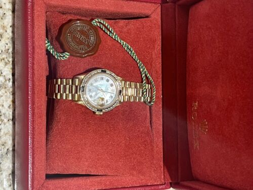 Ladies rolex oyster 2024 perpetual datejust 8570f 18k